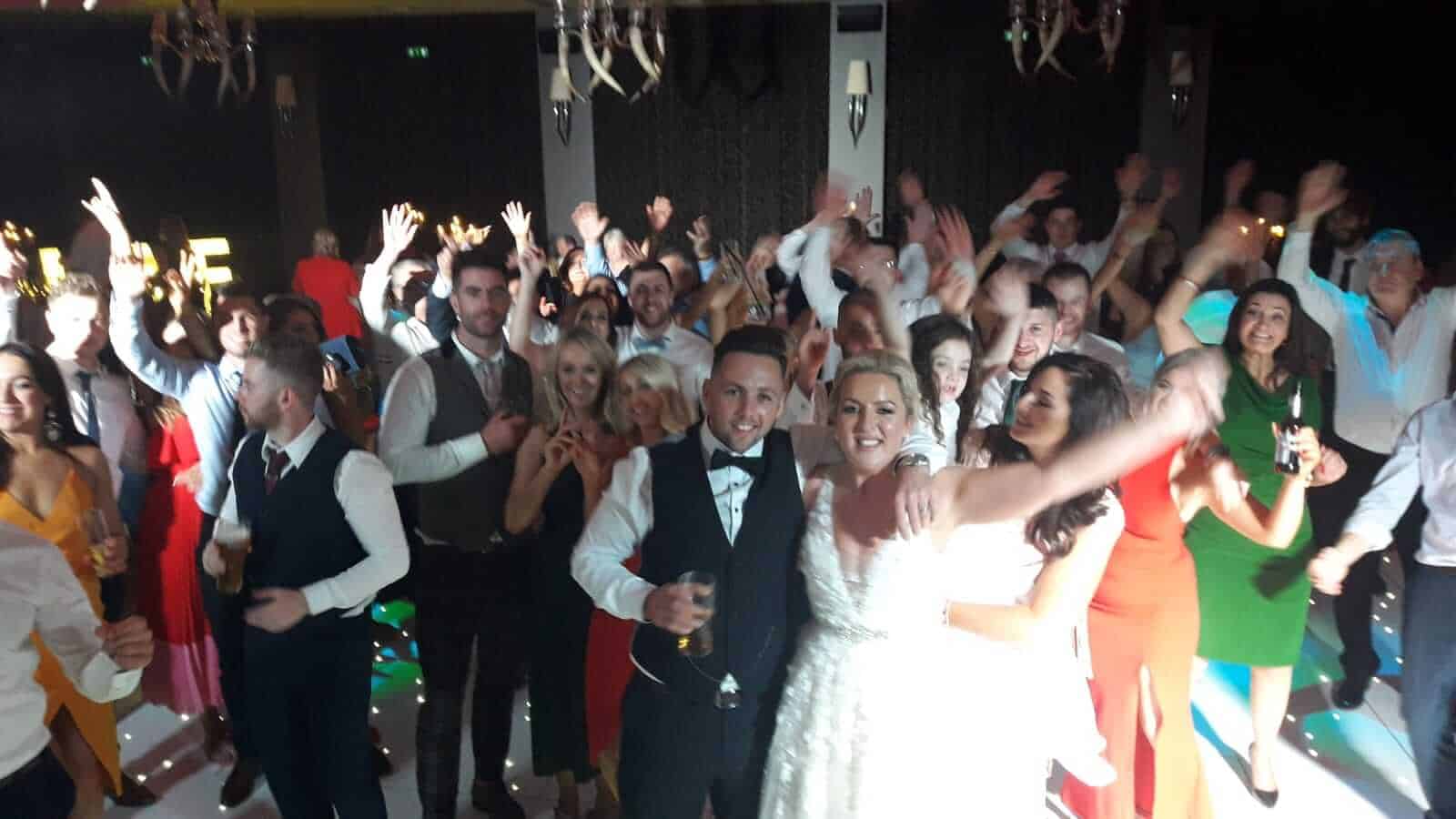 wedding couple enjoying wedding bands Ireland